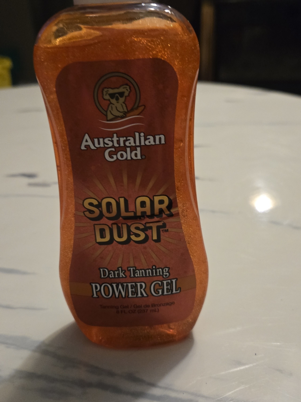 Australian Gold Solar Dust Dark Tanning Power Gel — Vibrant Orange